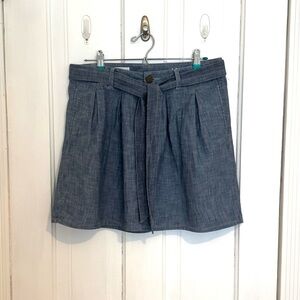 GAP Women's Denim Blue Pleated Skirt